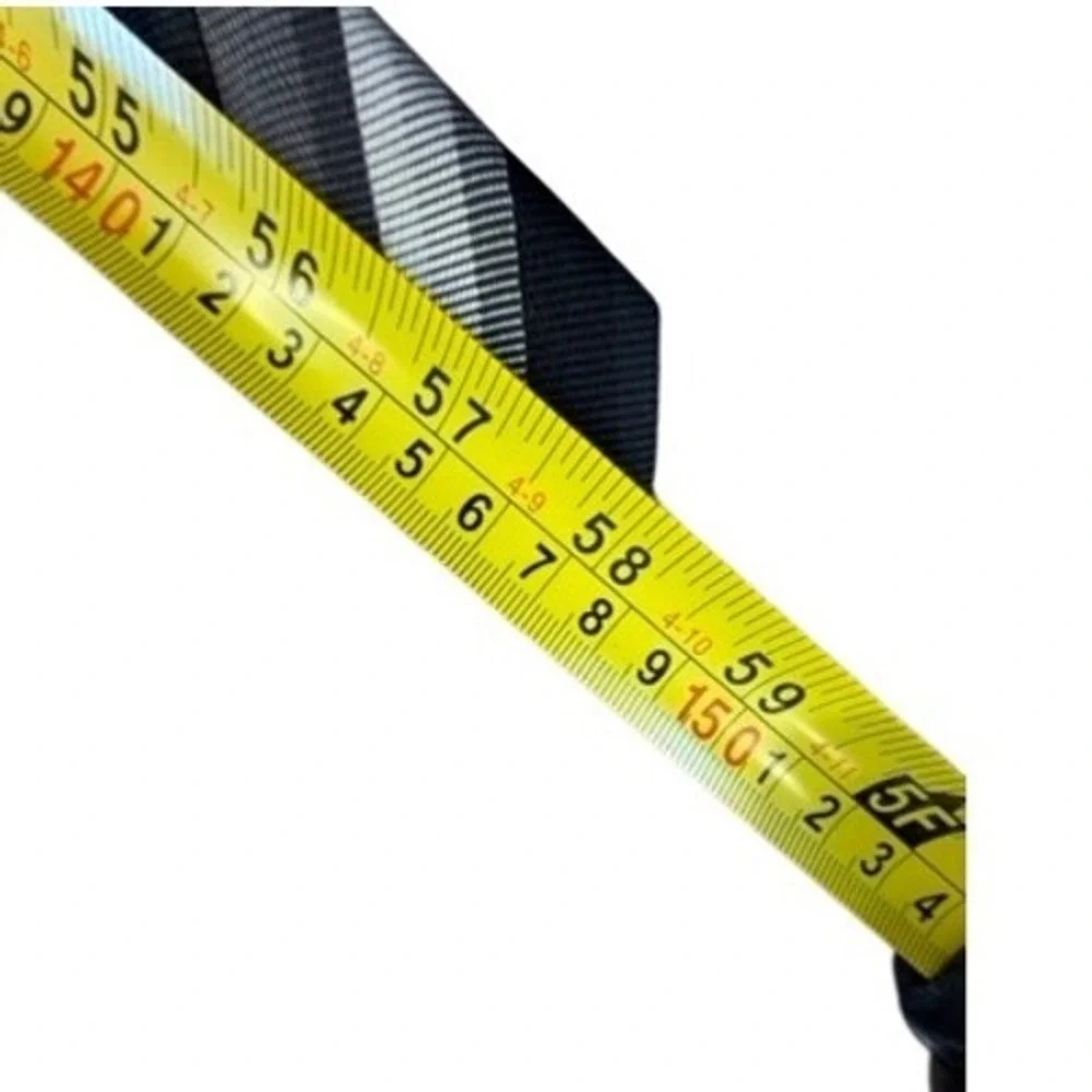 Giorgio Brutini Mens Silk Necktie Black Grey White Diagonal Stripe Wide Rep Tie